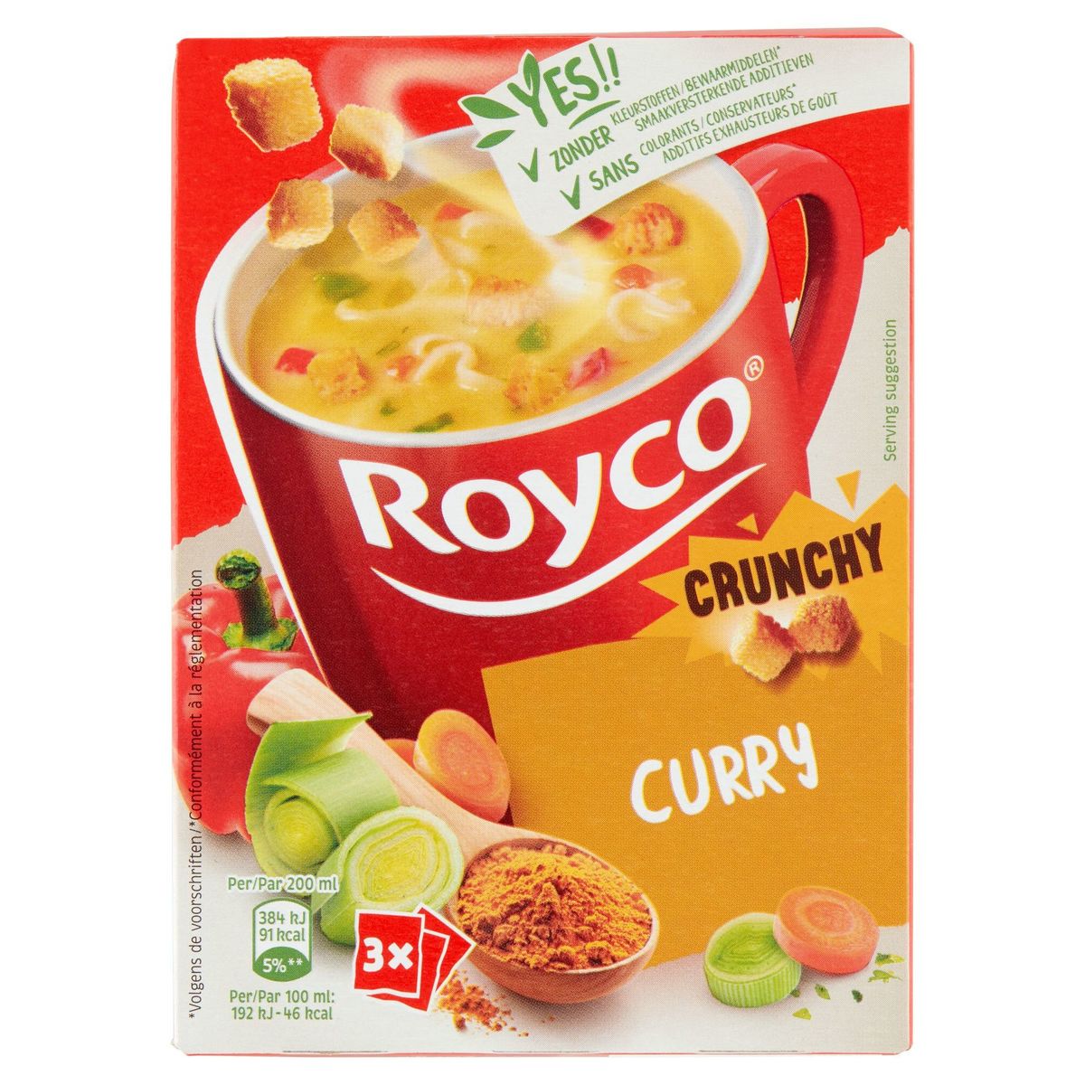 Royco Crunchy Curry 3 x 19.6 g