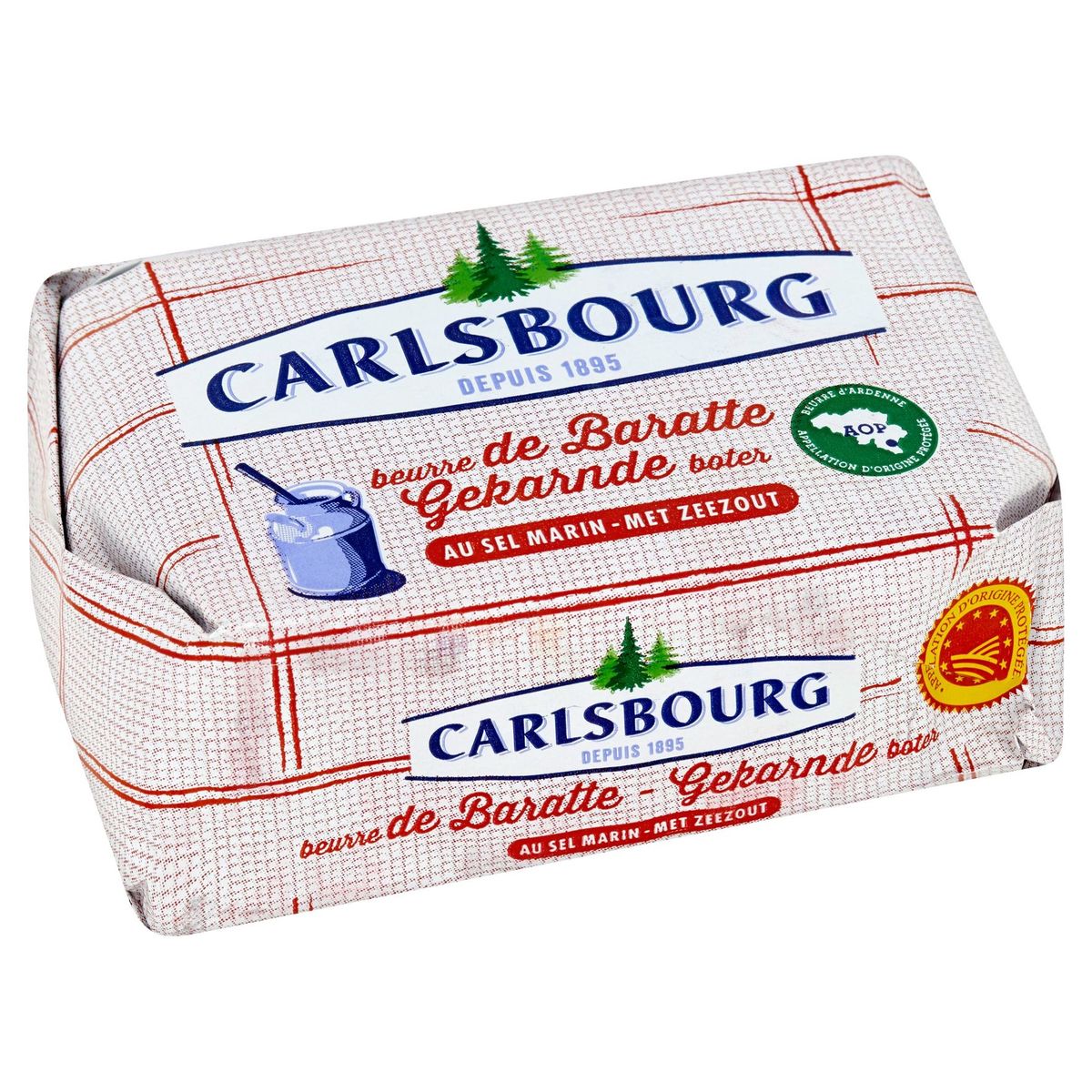 Carlsbourg Gekarnde Boter met Zeezout 250 g