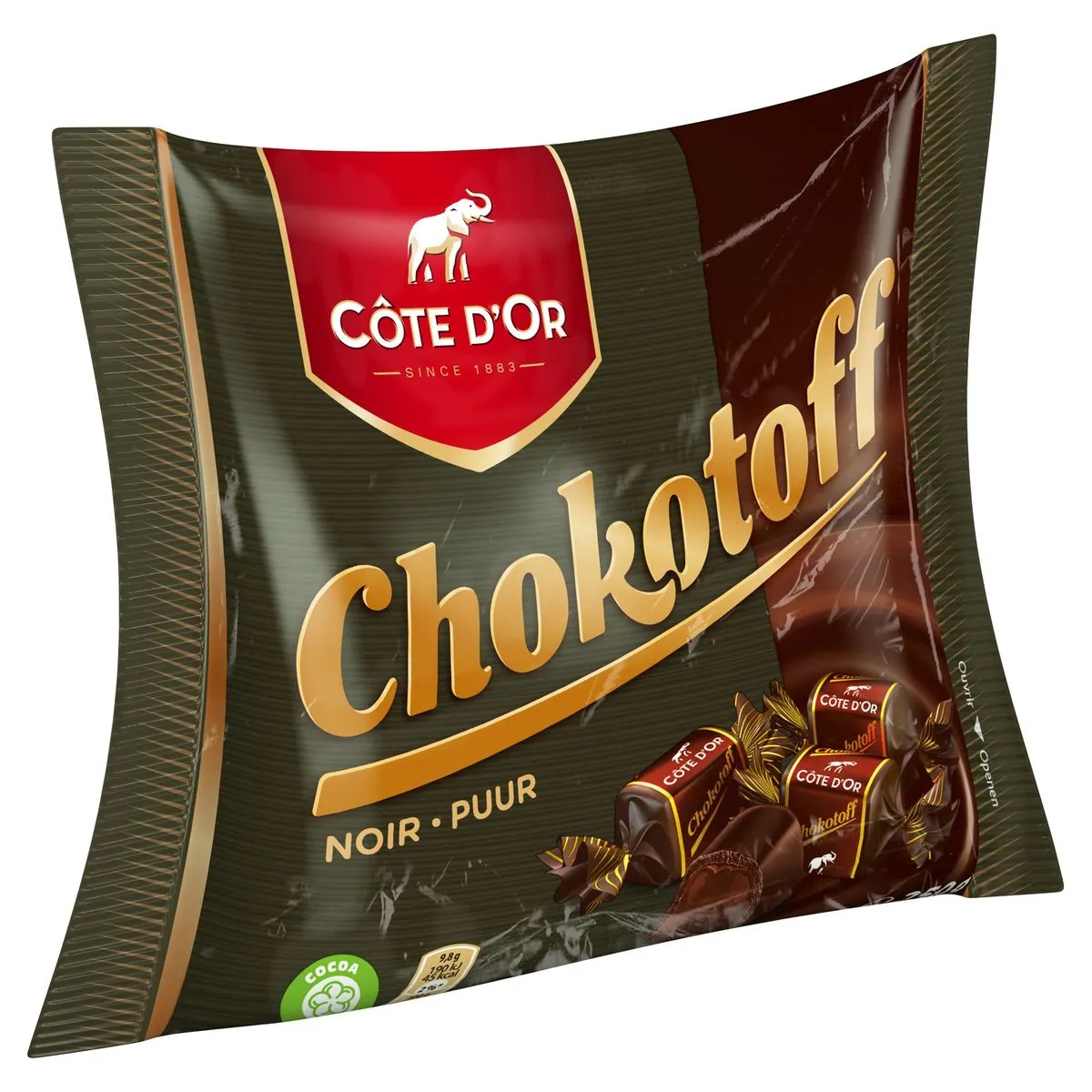 Chokotoff Karamellen Pure Chocolade 250 g | Carrefour België