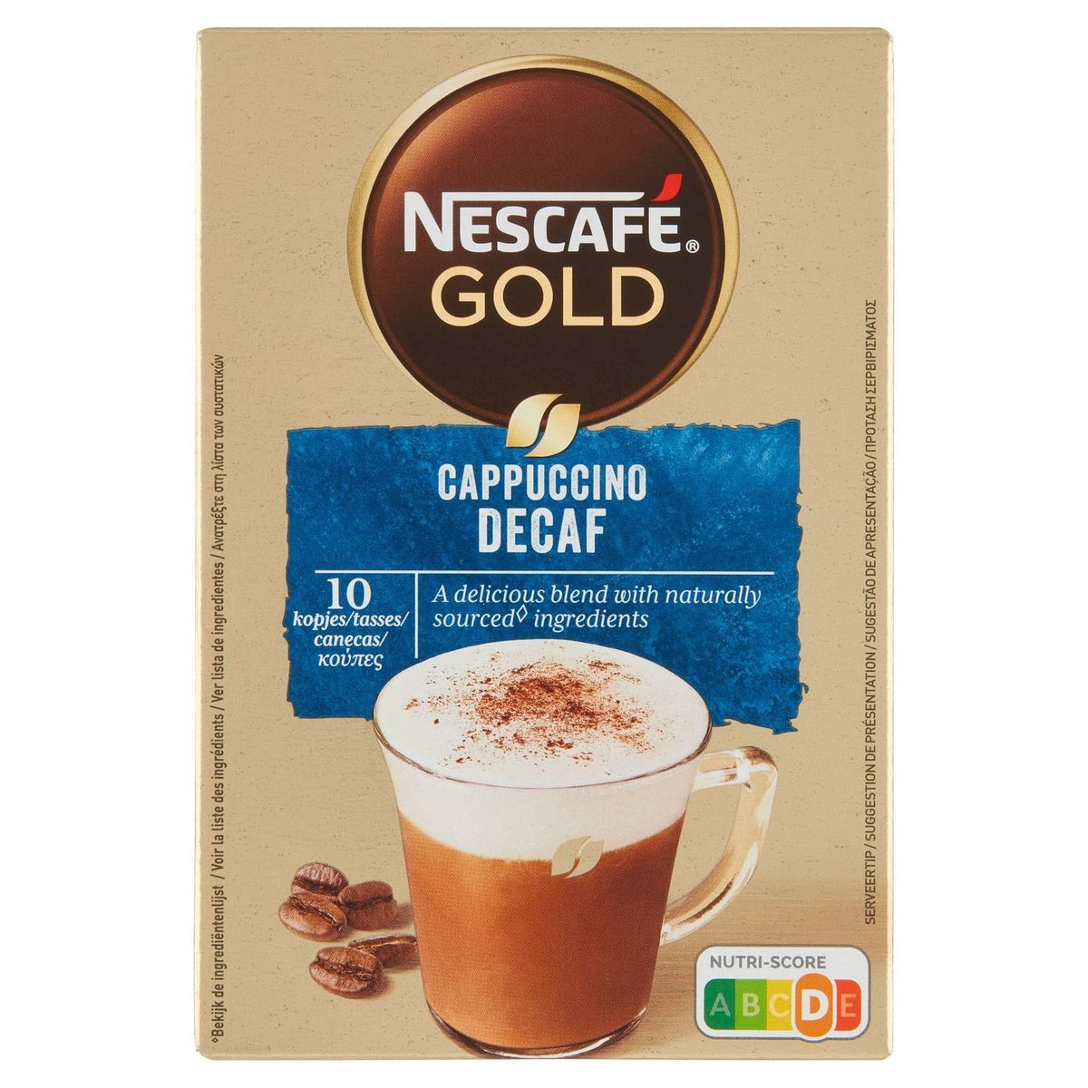 NESCAFÉ Koffie CAPPUCCINO Decaf Zakjes 125 g