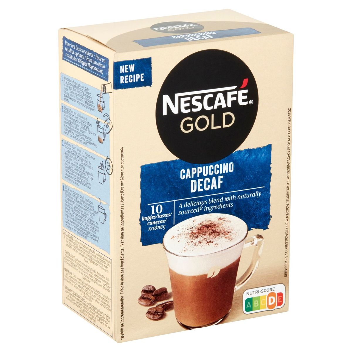 Nescafé Gold Koffie Cappuccino Decaf Zakjes 125 g