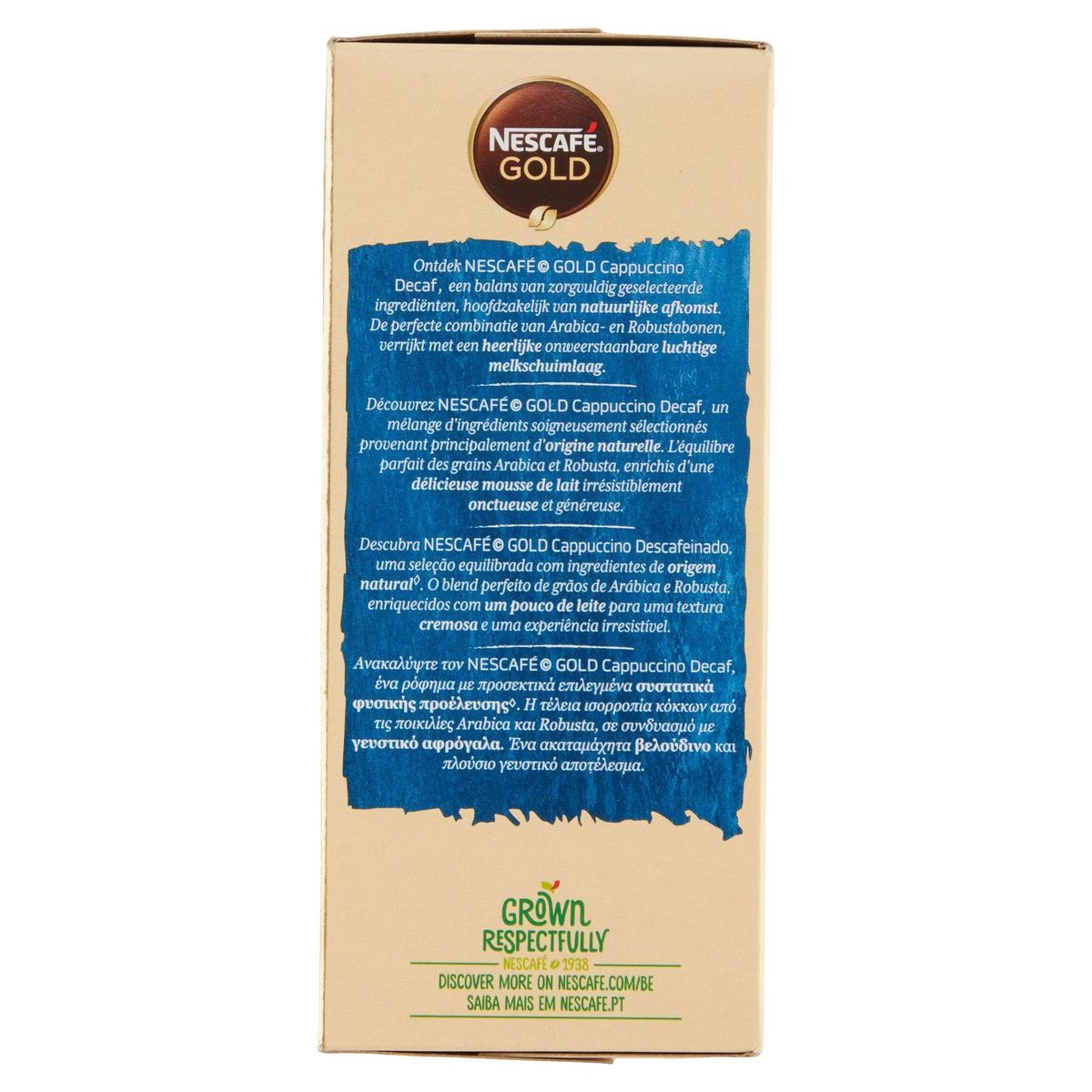 Nescafé Gold Koffie Cappuccino Decaf Zakjes 125 g