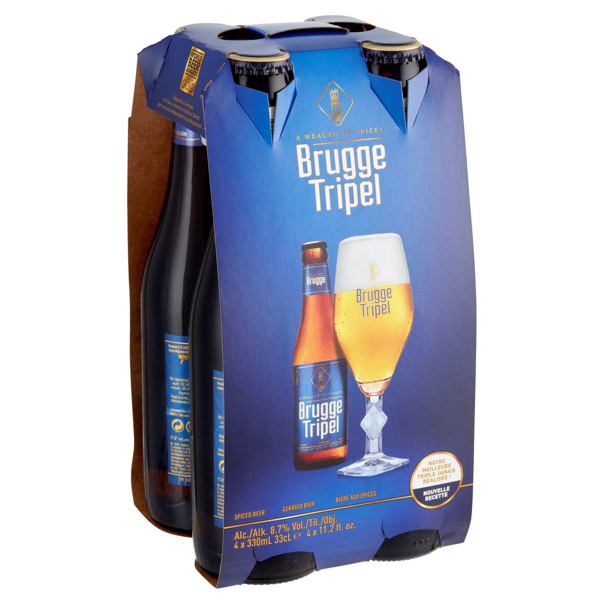 Brugge Tripel Bière aux Épices Bouteilles 4 x 330 ml