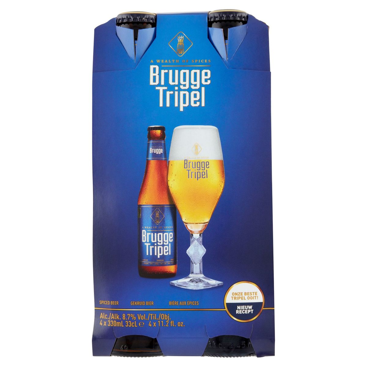 Brugge Tripel Bière aux Épices Bouteilles 4 x 330 ml