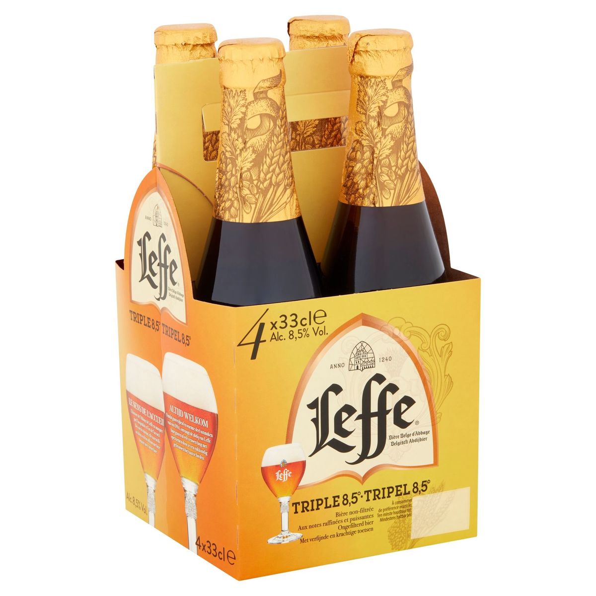 Leffe Tripel 8.5° Belgisch Abdijbier Flessen 4 х ЗЗ сl
