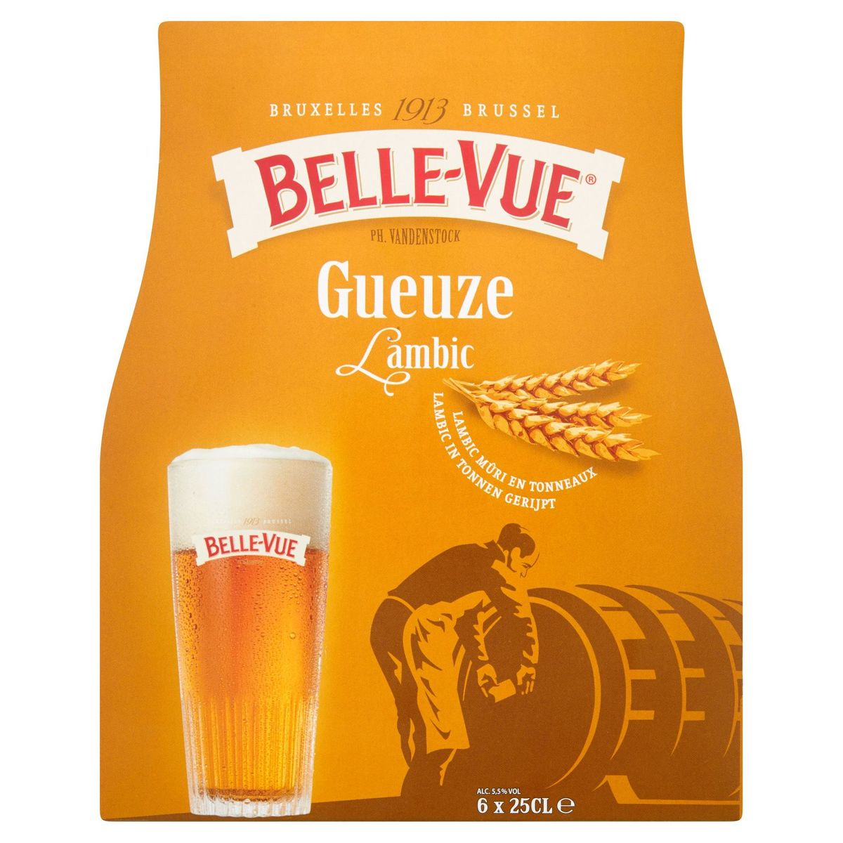 Belle-Vue Gueuze Lambic Flessen 6 x 25 cl