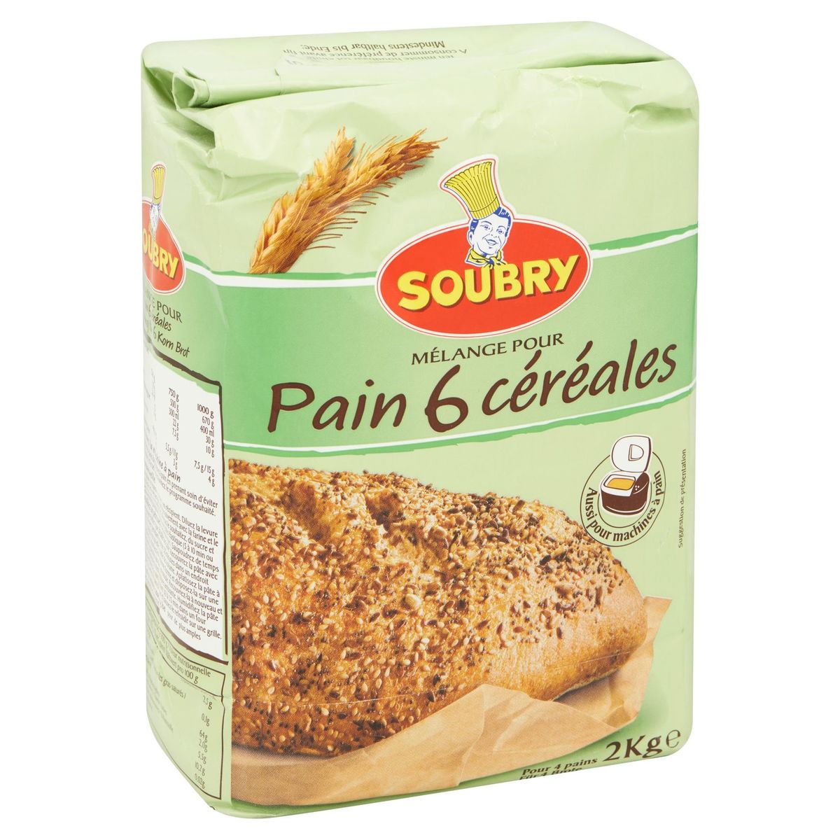 Soubry Mélange pour Pain 6 Céréales 2 kg