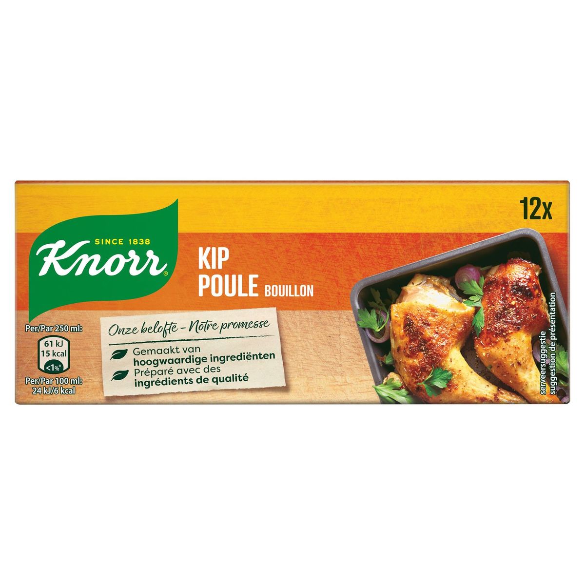 Knorr Original Bouillon Poulet 12 Cubes de Bouillons 12 x 10 g
