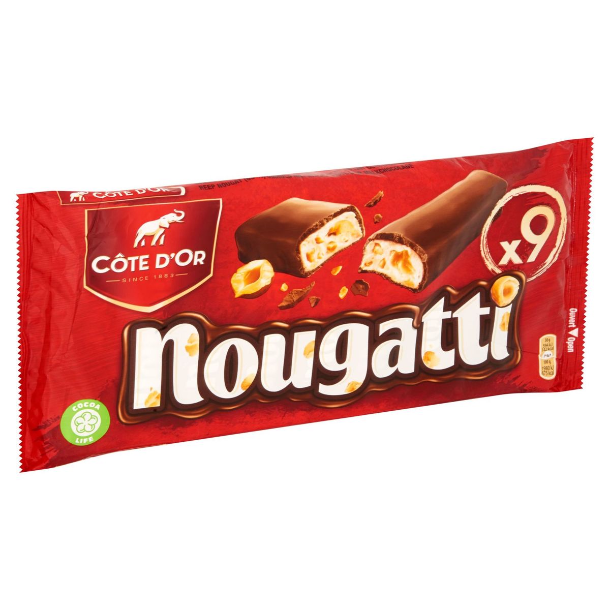 Côte d'Or Nougatti Barres De Chocolat Au Lait Nougat 9-Pack 270 g