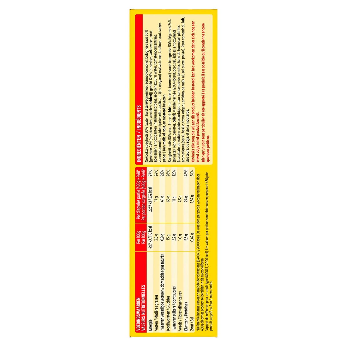 Iglo Pasta Spaghetti Bolognese 450 g