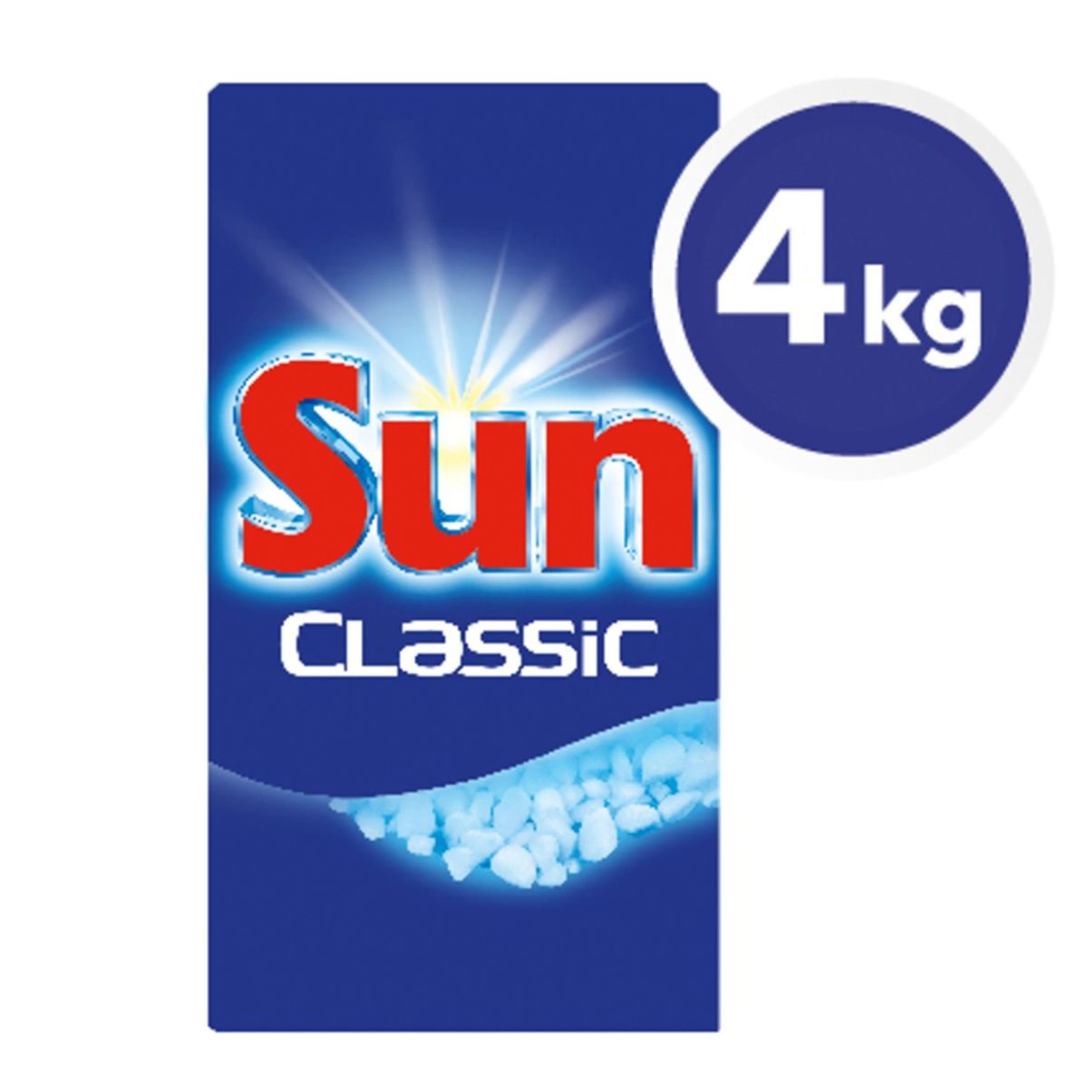 Sun Classic Zout  voor Vaatwasser  Regular tegen kalkaanslag 4 x 1 kg