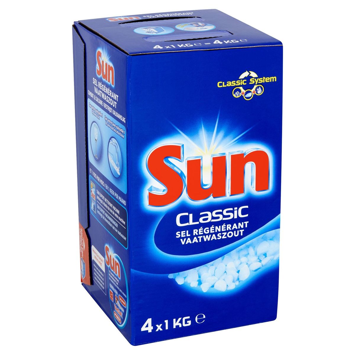 Sun Classic Sel pour lave vaisselle 4x1kg