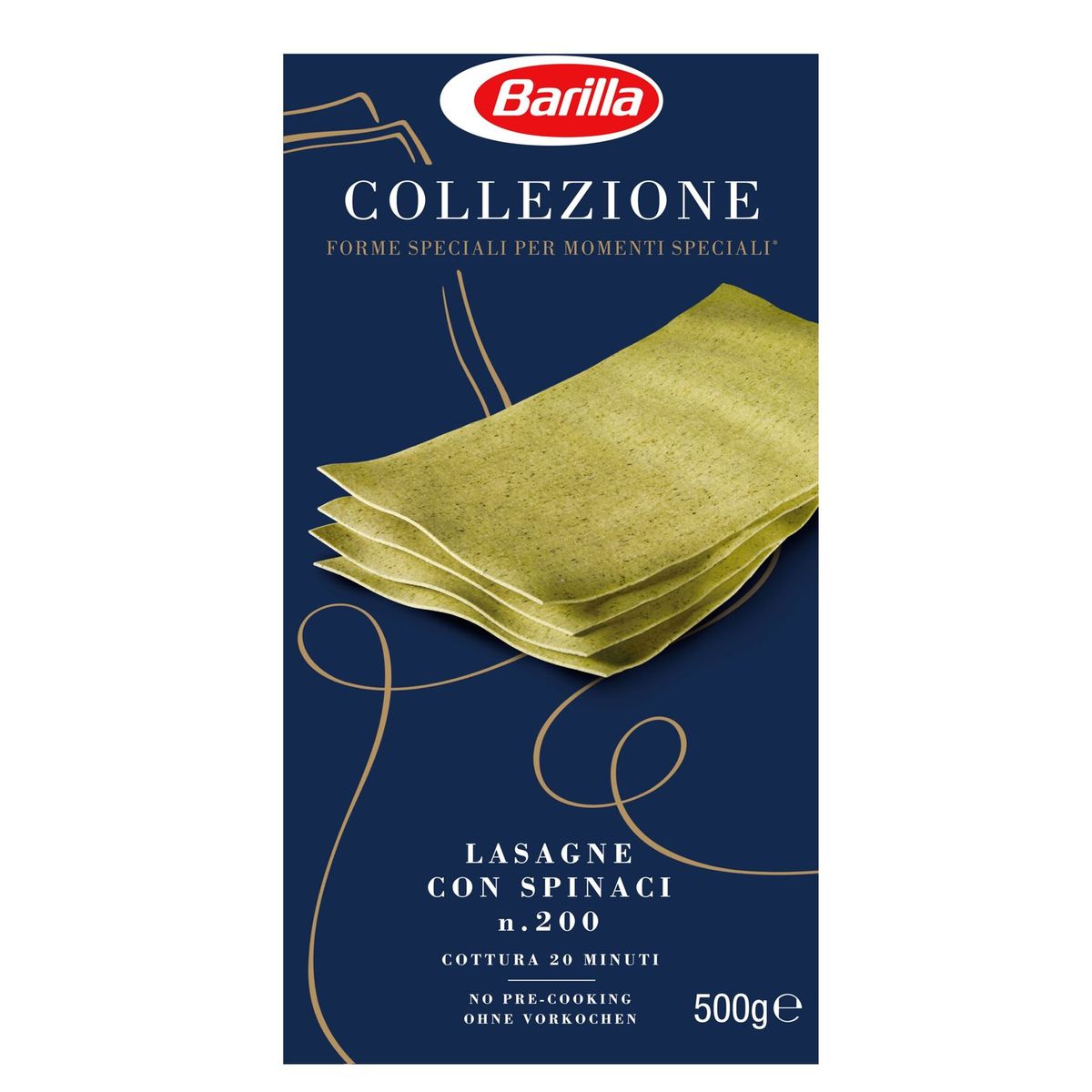 Barilla Lasagne con Spinaci Collezione 500 g