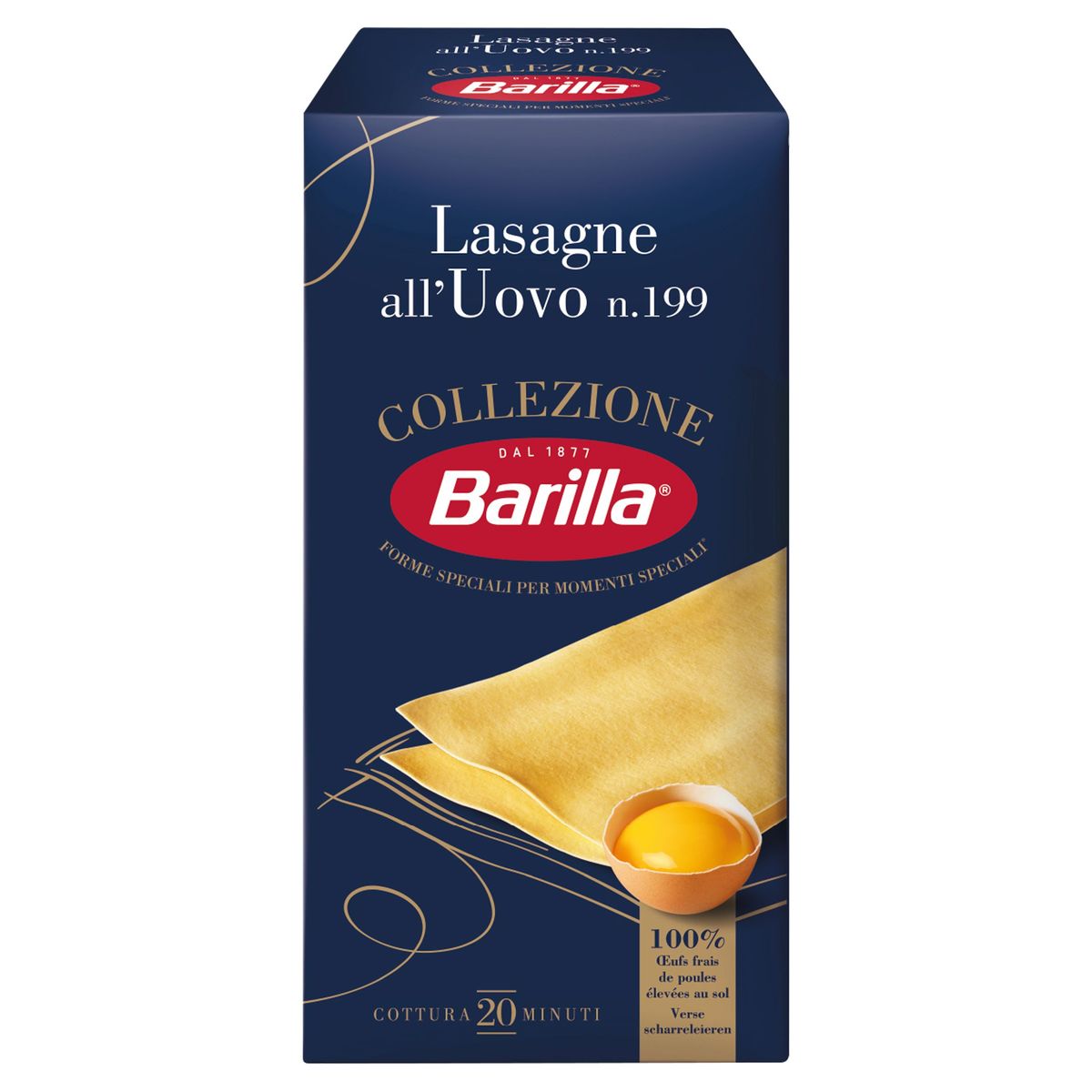 Barilla Pâtes Lasagne all'Uovo Collezione 500g