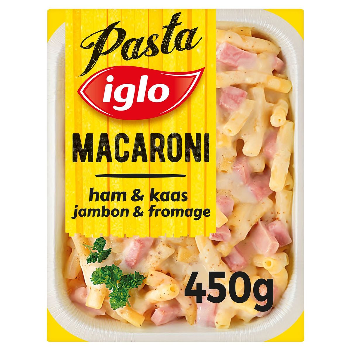 Iglo Pasta Macaroni Ham & Kaas 450 g