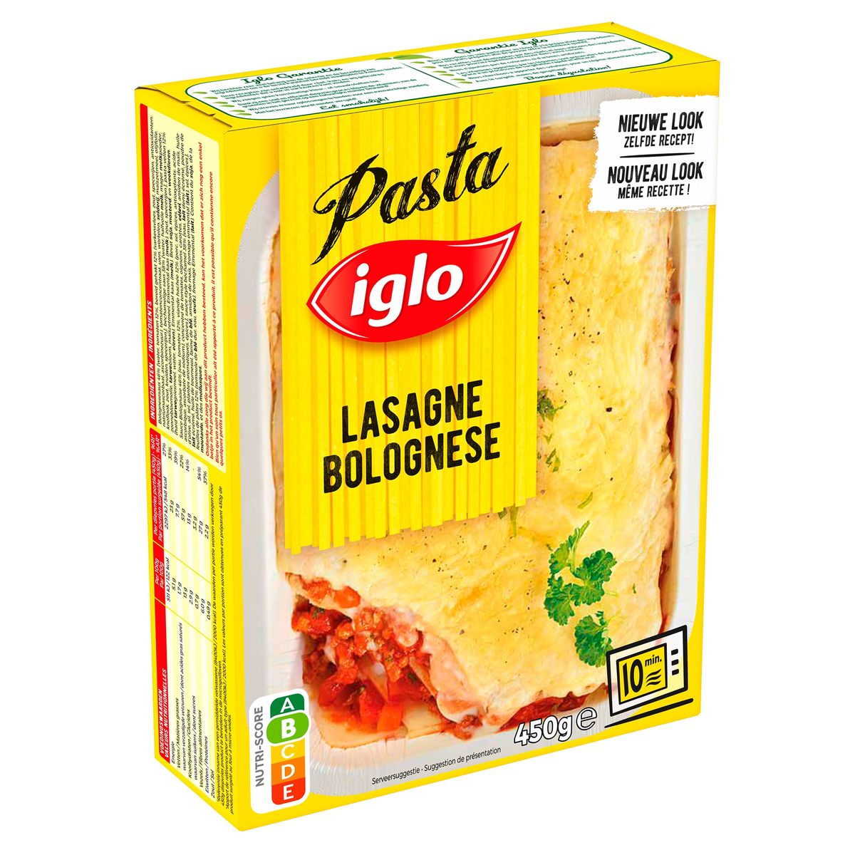 Iglo Pasta Lasagne Bolognese 1 portion 450 g