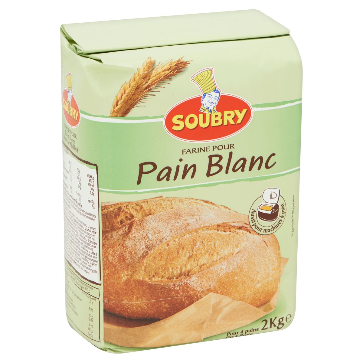 Soubry Farine pour Pain Blanc 2kg