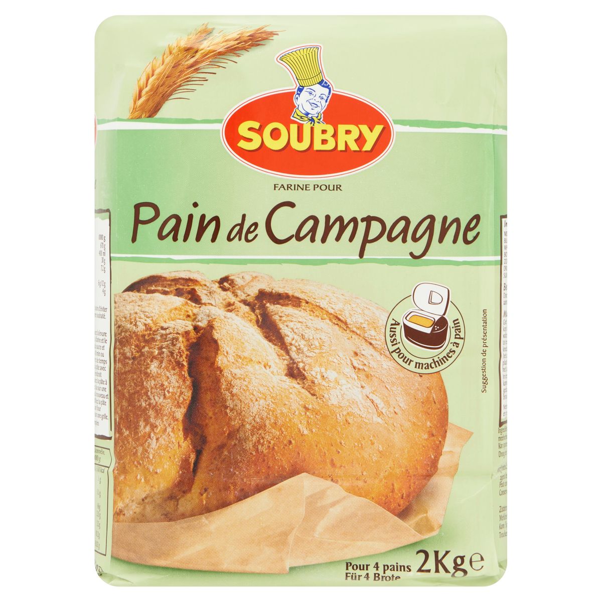 Soubry Farine pour Pain de Campagne 2kg