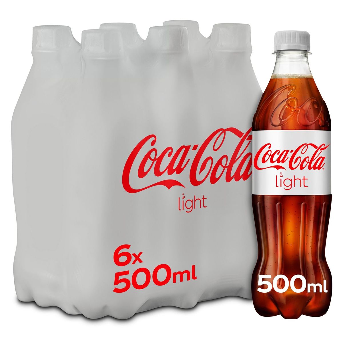 Coca-Cola Light Coke Soft drink Pet 6 x 500 ml