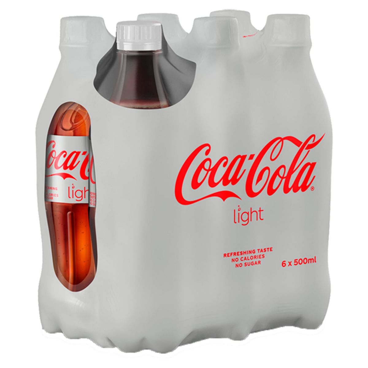 Coca-Cola Light Coke Soft drink Pet 6 x 500 ml