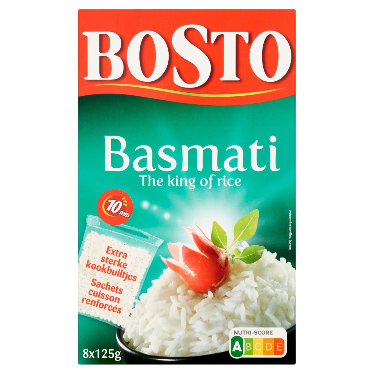 Bosto Basmati the King of Rice 8 x 125 g