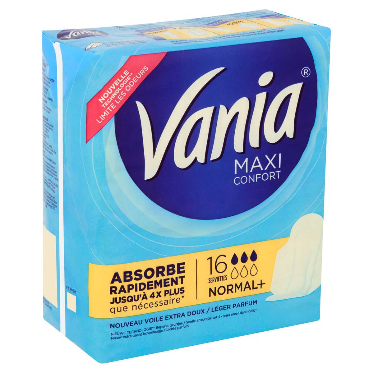 Vania Maxi Confort Normal+ Maandverbanden 16 Stuks
