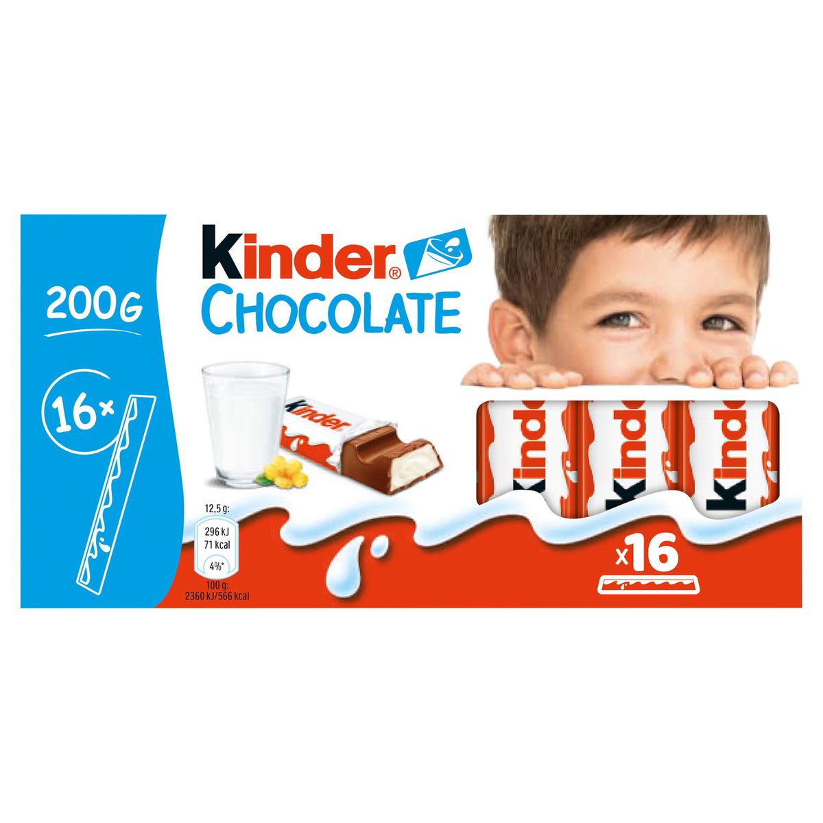 Kinder Chocolate 16 Bâtonnets 200 g