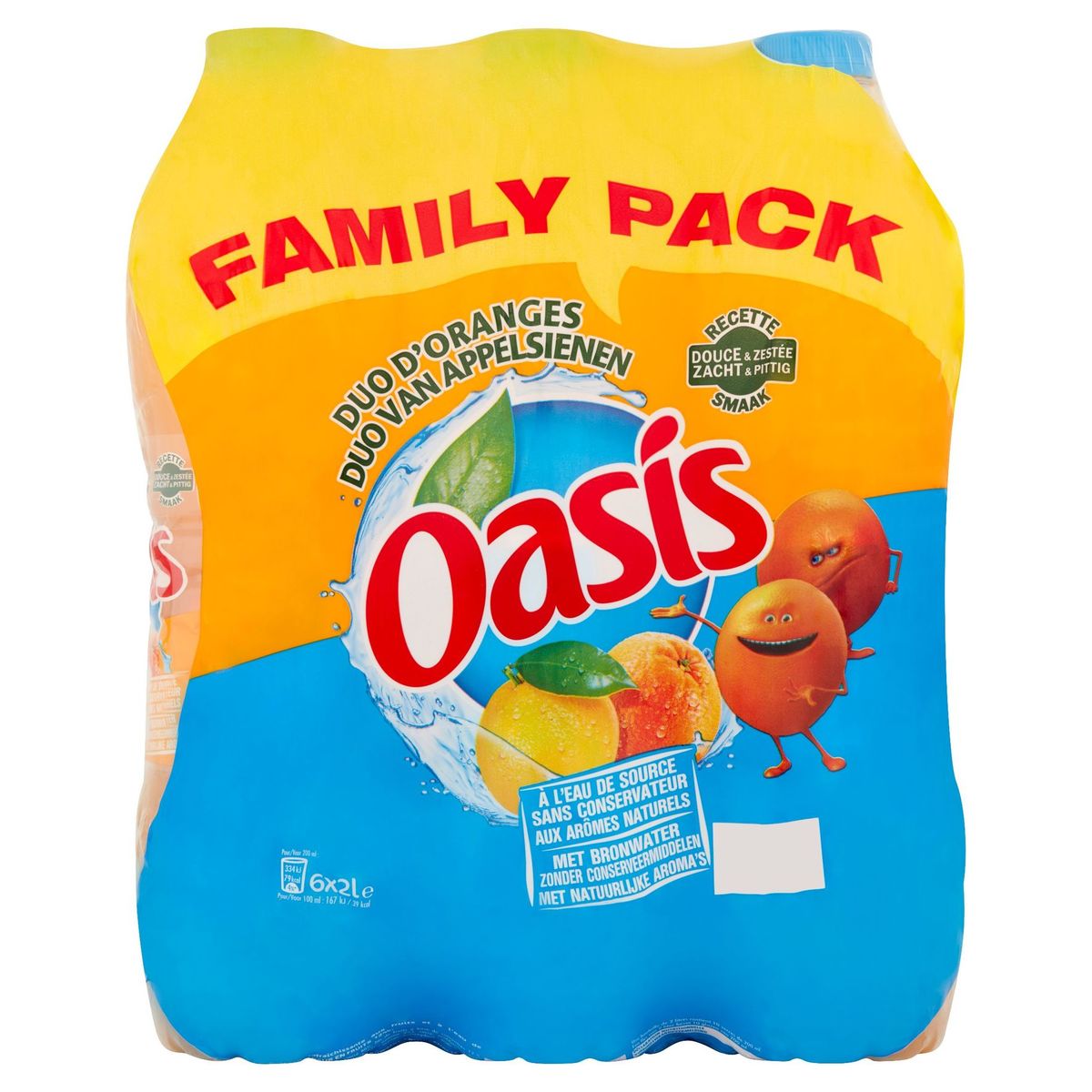 Oasis Duo Sinaasappel 6 x 2 L