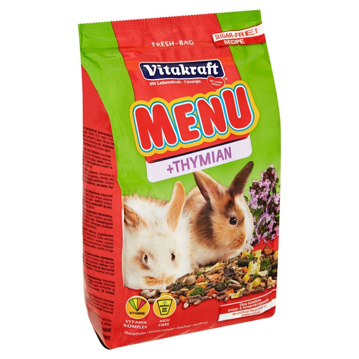Vitakraft Menu + Thymian aliment complet pour lapins nains 1 kg