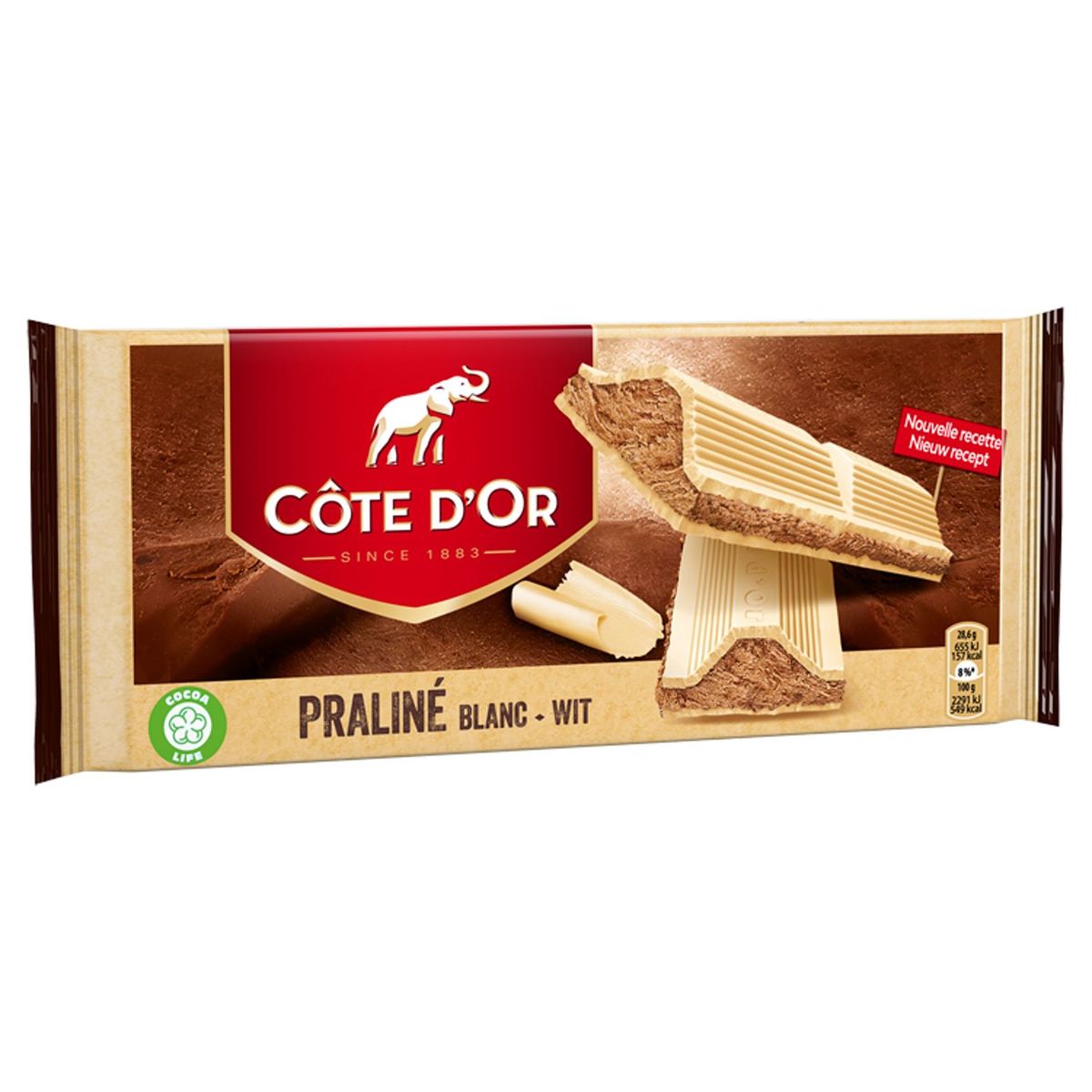 Côte d'Or Praliné Tablette De Chocolat Blanc Avec Praliné 200 g