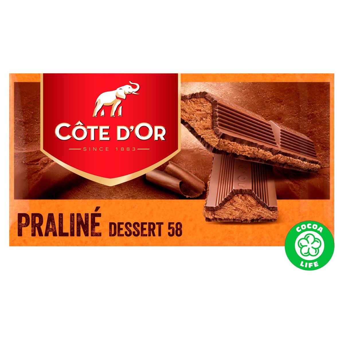 Côte d'Or Praliné Tablette Chocolat Au Lait Praliné Dessert 58 200 g