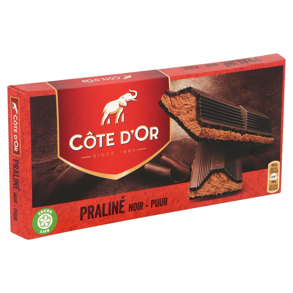 Côte d'Or Praliné Pure Chocolade Tablet Praliné 200 g