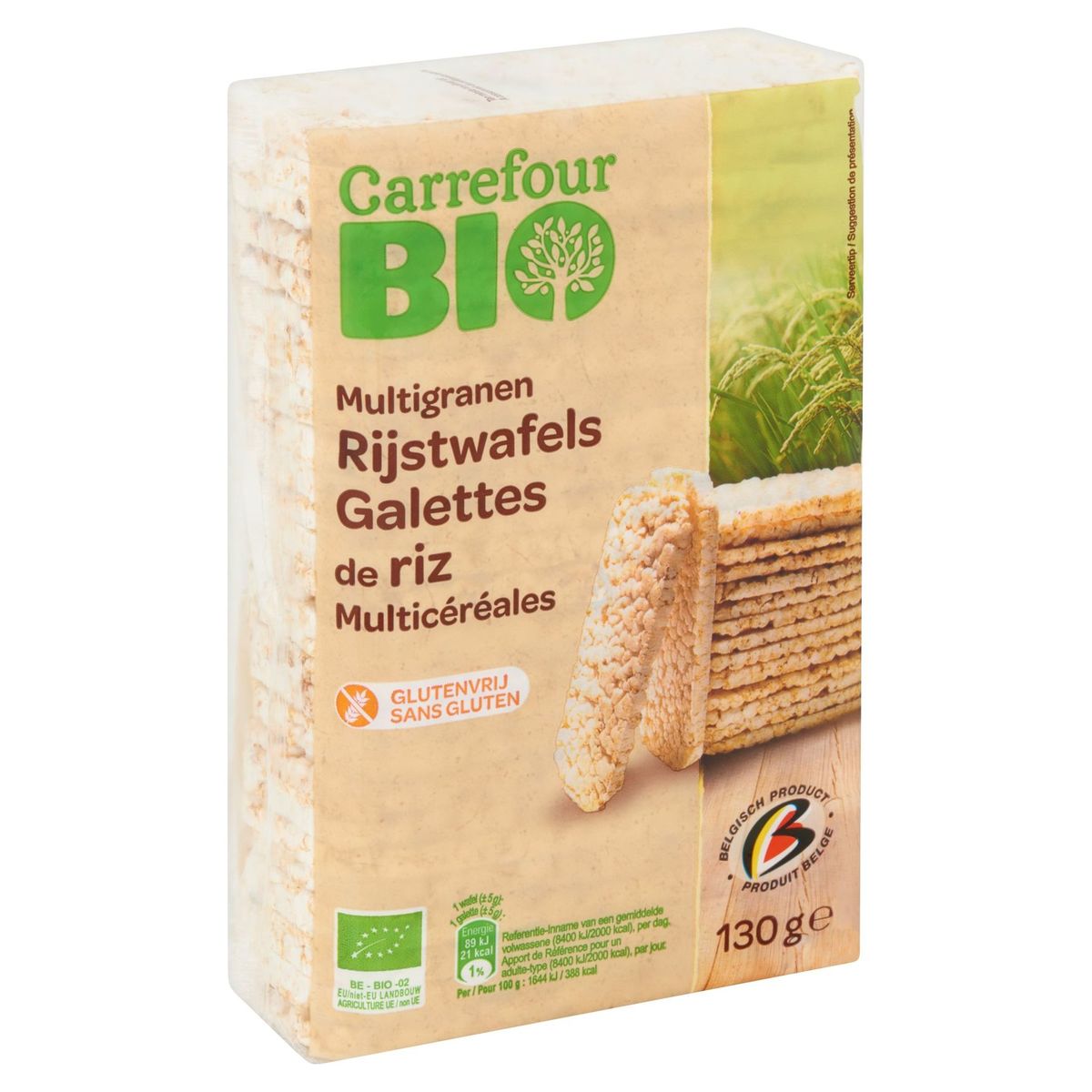 Carrefour Bio Multigranen Rijstwafels 130 g