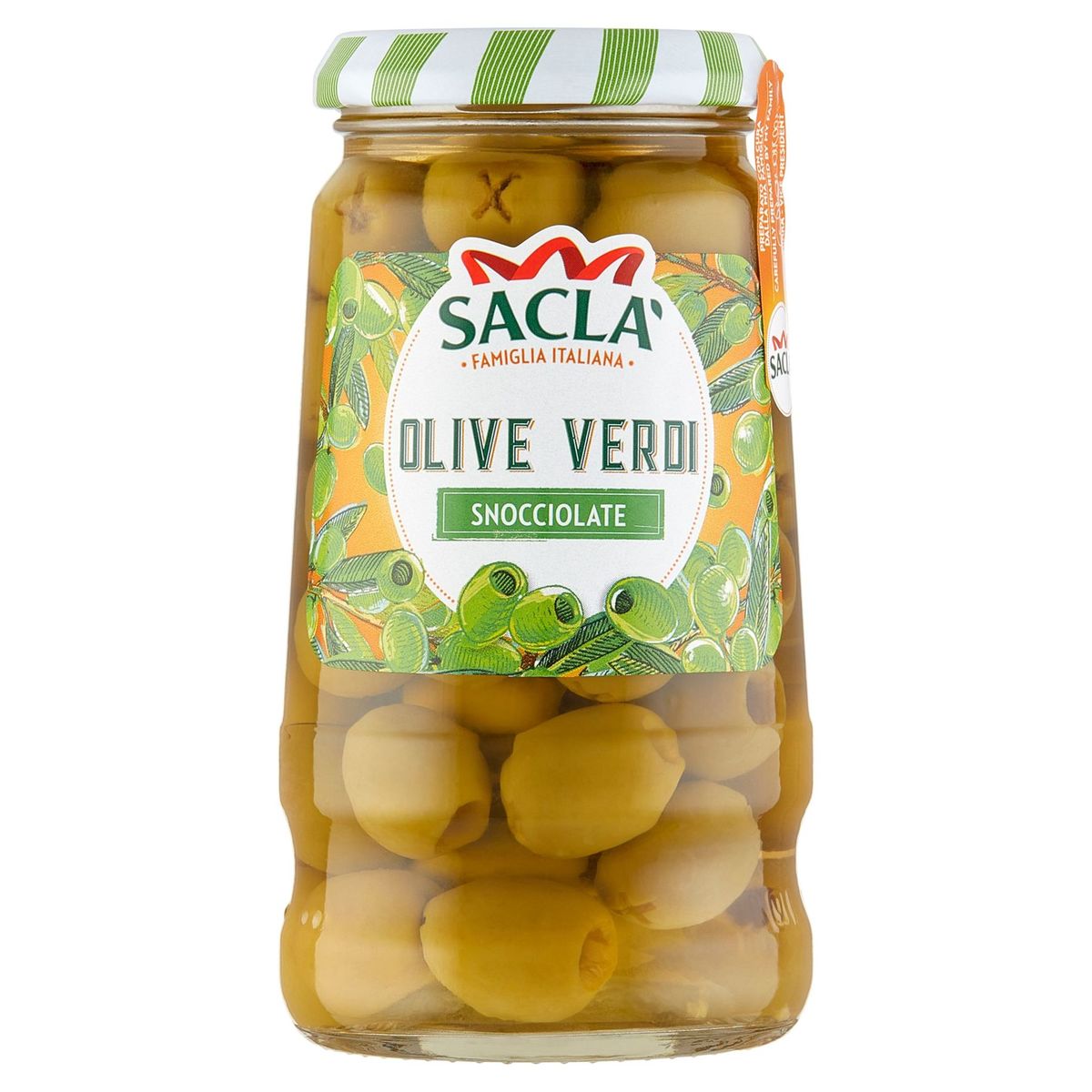 Sacla Olive Verdi Snocciolate 290 g
