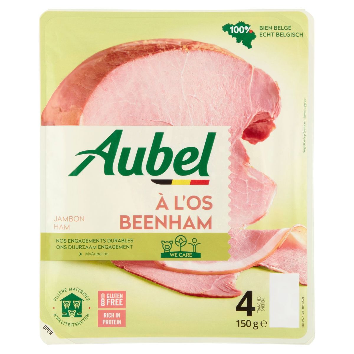 Aubel Ham Beenham 4 Sneden 150 g