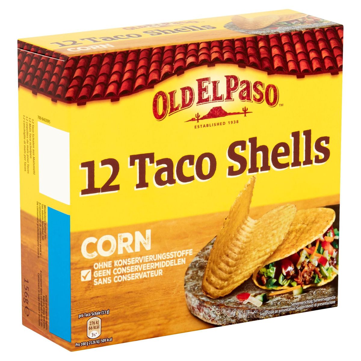 Old El Paso 12 Taco Shells Corn 156 g