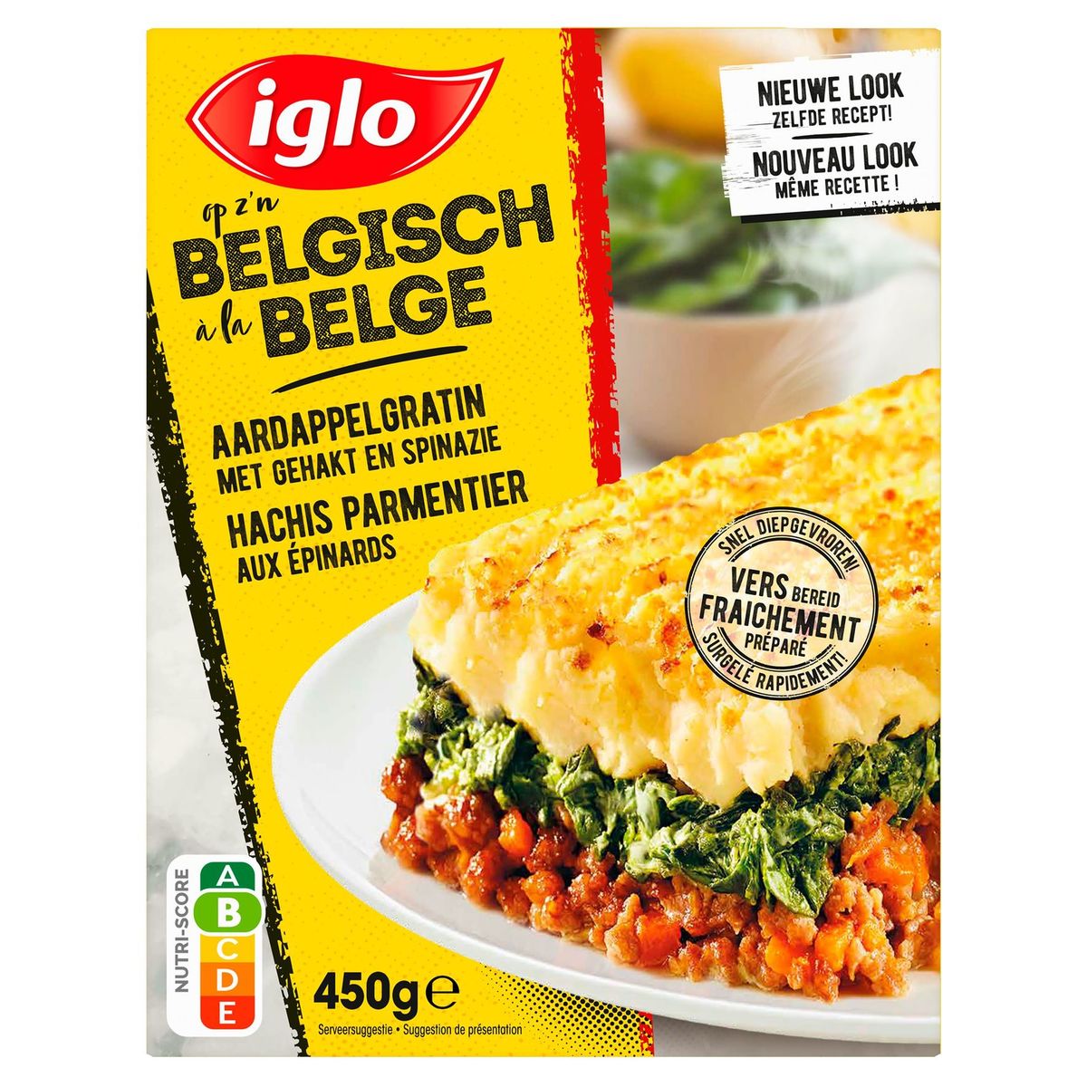 Iglo Hachis Parmentier aux Épinards 450 g
