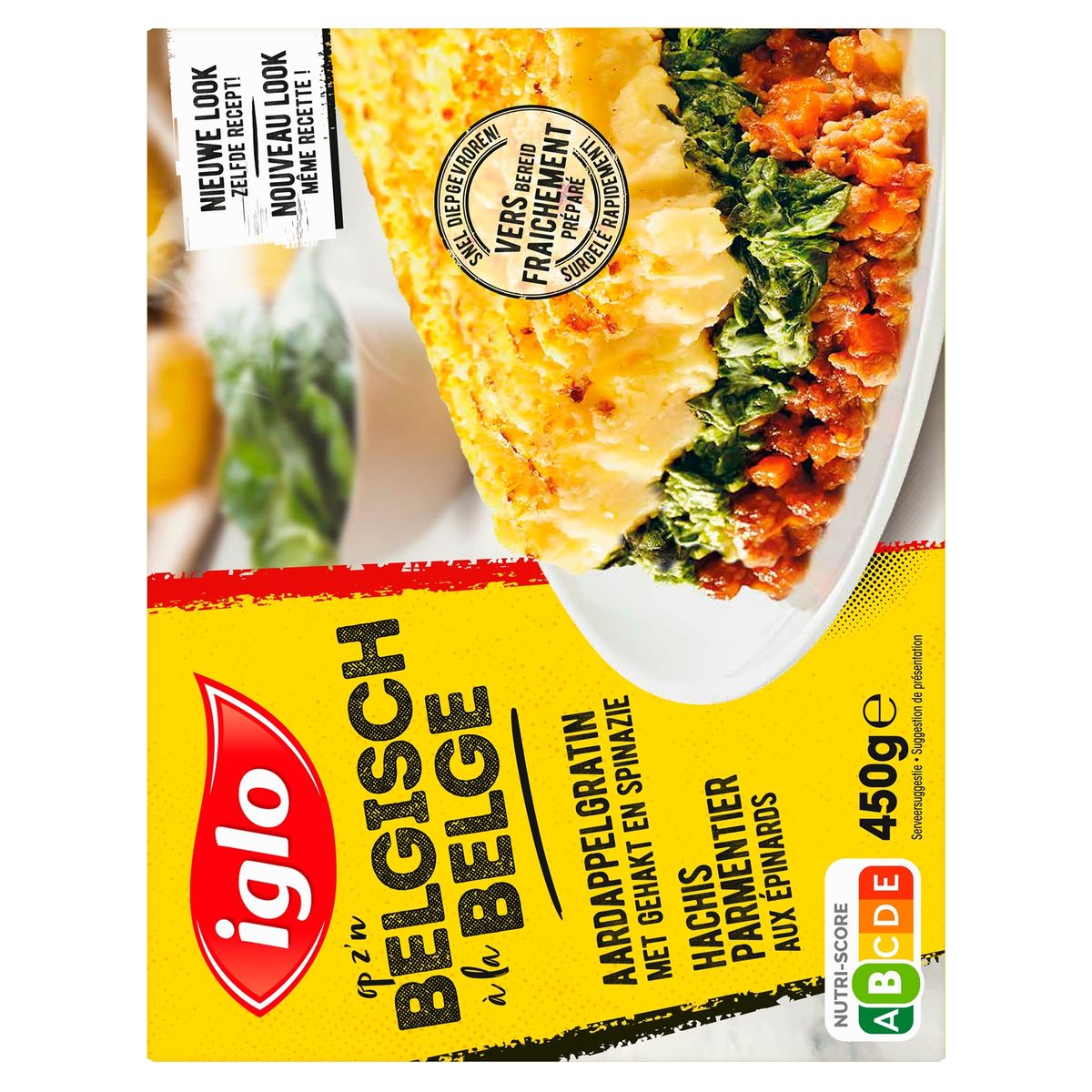 Iglo Hachis Parmentier aux Épinards 450 g