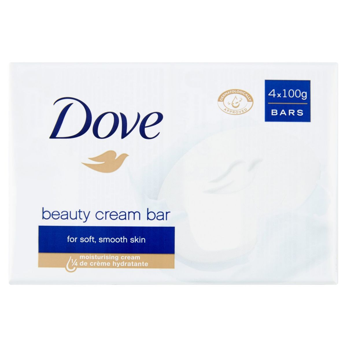 Dove  Zeep  Original zeep met 1/4 hydraterende crème 4x 100 g