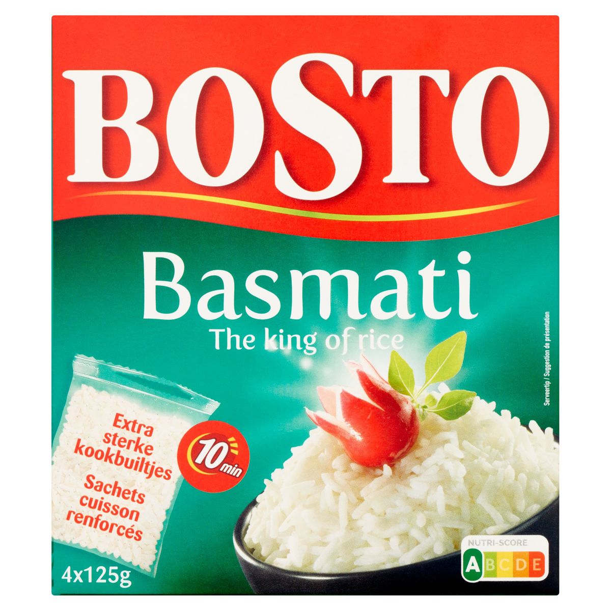 Bosto Basmati the King of Rice 4 x 125 g