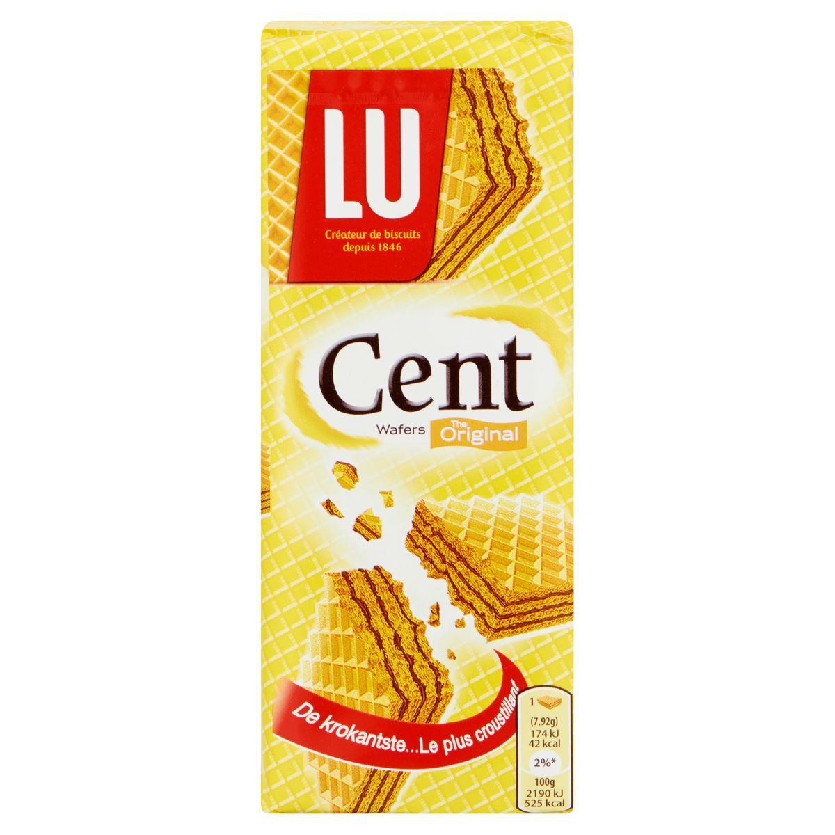 LU Cent Wafers Gaufres Biscuits Au Chocolat 190 g