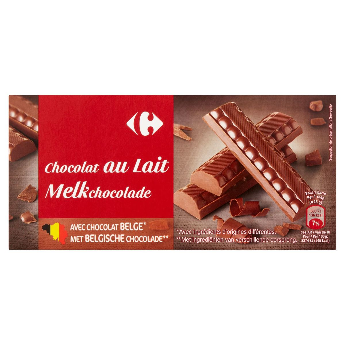 Carrefour Chocolat au Lait 2 x 200 g