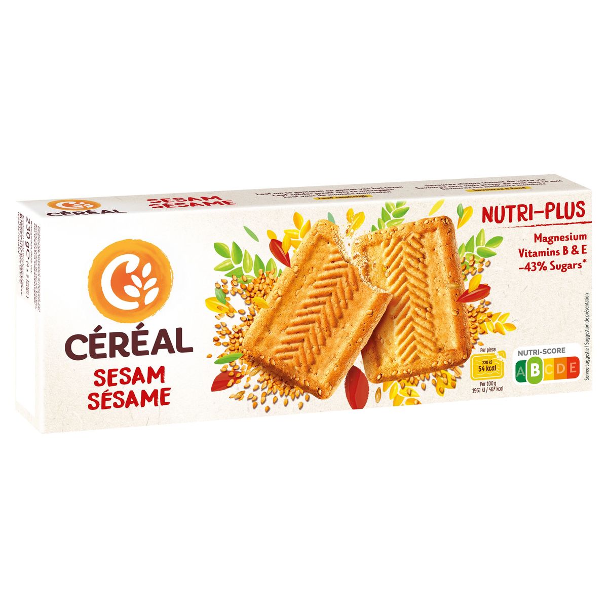 Céréal Nutri-plus Koekjes Sesam 230 g