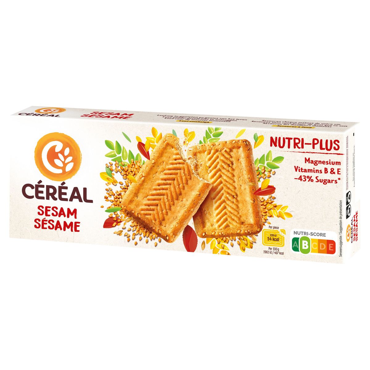 Céréal Nutri-plus Koekjes Sesam 230 g
