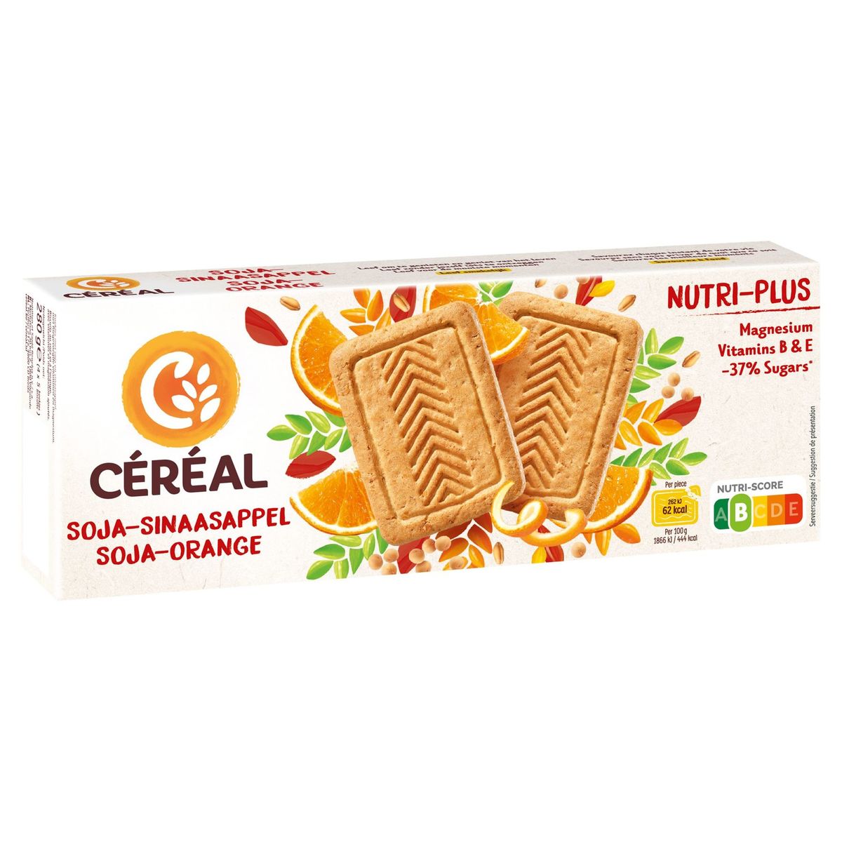 Céréal Vitalité Biscuits Soja - Orange 280 g