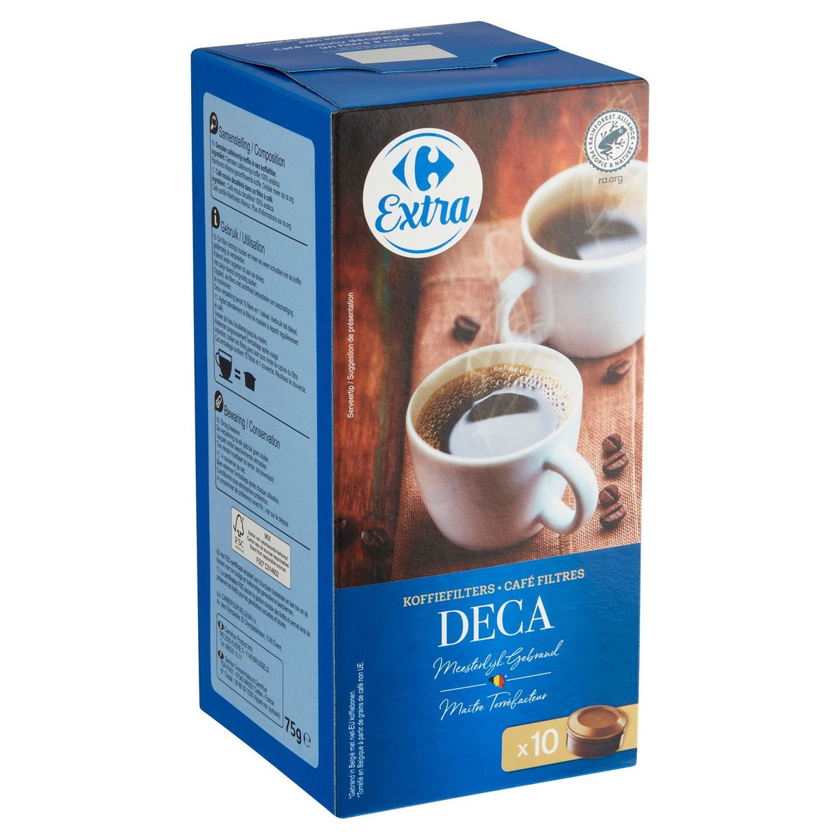 Carrefour Extra Koffiefilters Deca10 Stuks 75 g