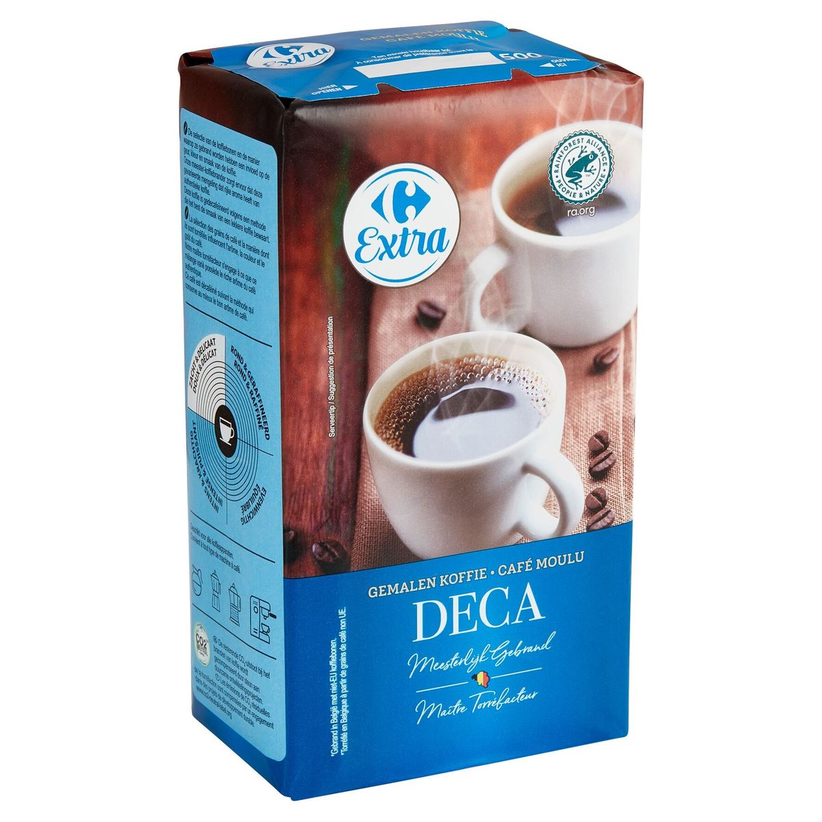 Carrefour Extra Gemalen Koffie Deca 500 g