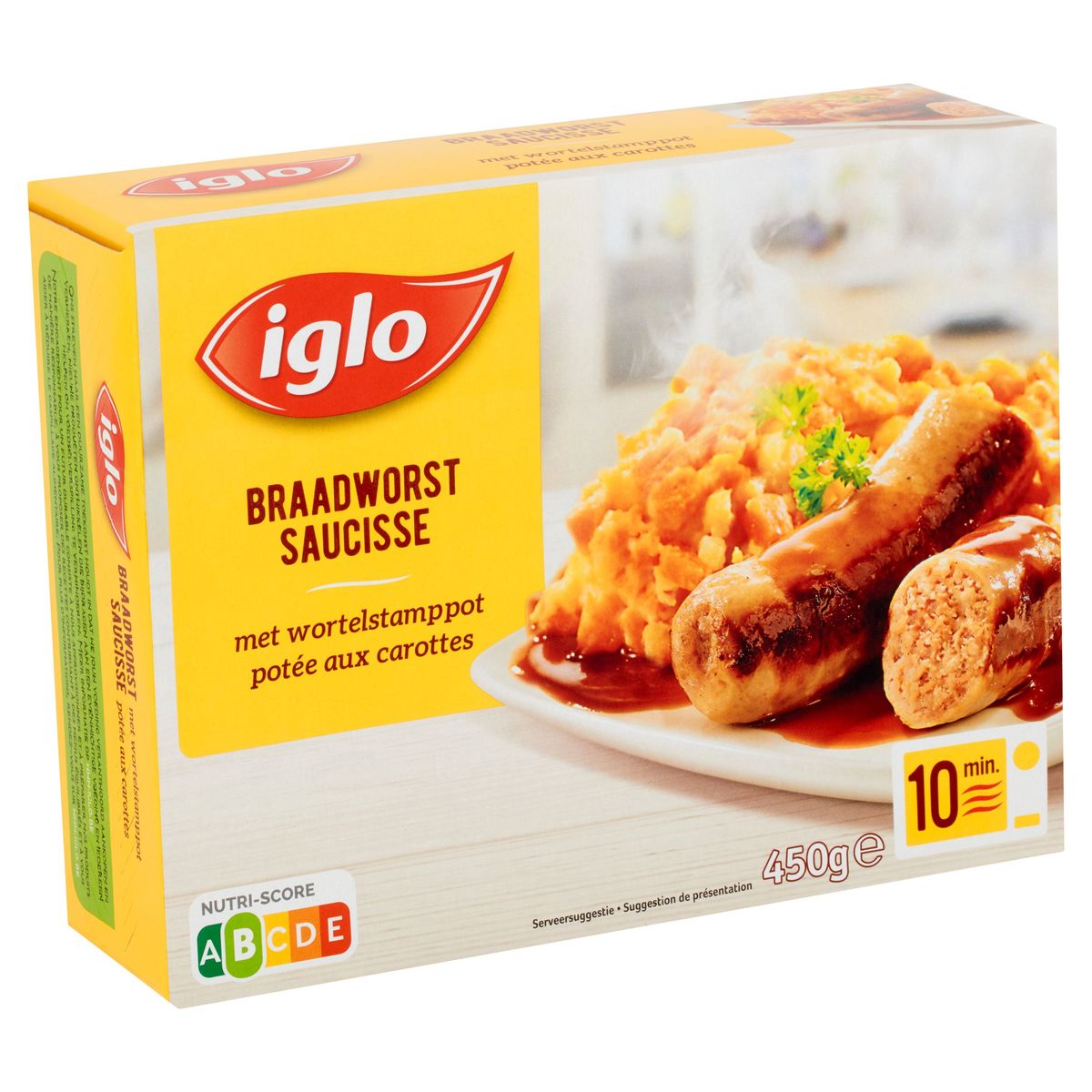 Iglo Braadworst met Wortelstamppot 1 portie 450 g