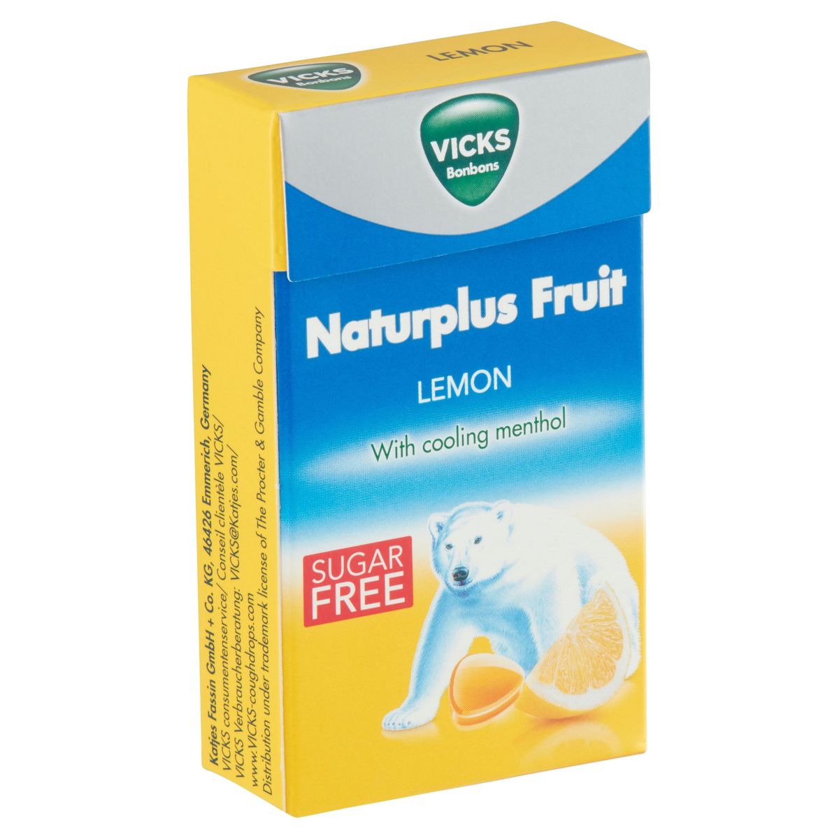 Vicks Bonbons Naturplus Fruit Lemon Sugar Free 40 g