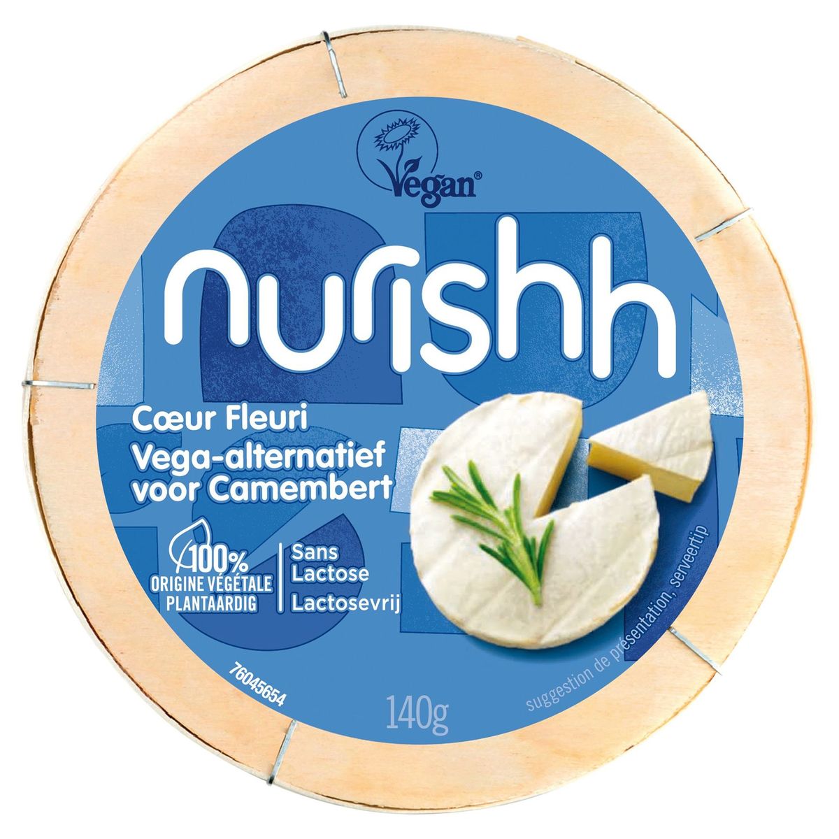 Nurishh Alternative Végétale au camembert Cœur Fleuri 140 g